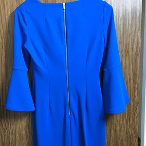 Tiered-Bell-Sleeve Sheath Dress, Calvin Klein